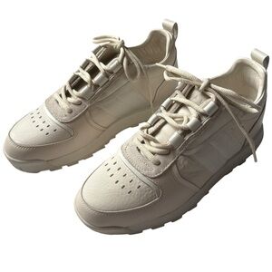 rag & bone Retro Hiker Sneakers Women Antique White Leather Suede Lug Sole New